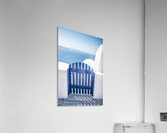 Blue door  Impression acrylique