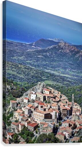 Corsica Town  Impression sur toile