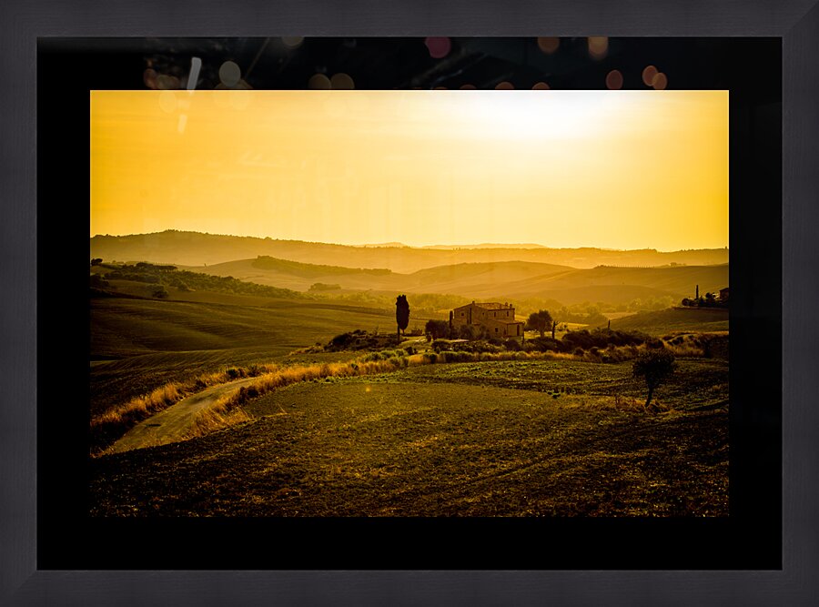 Tuscany Pienza Dawn  Impression encadrée