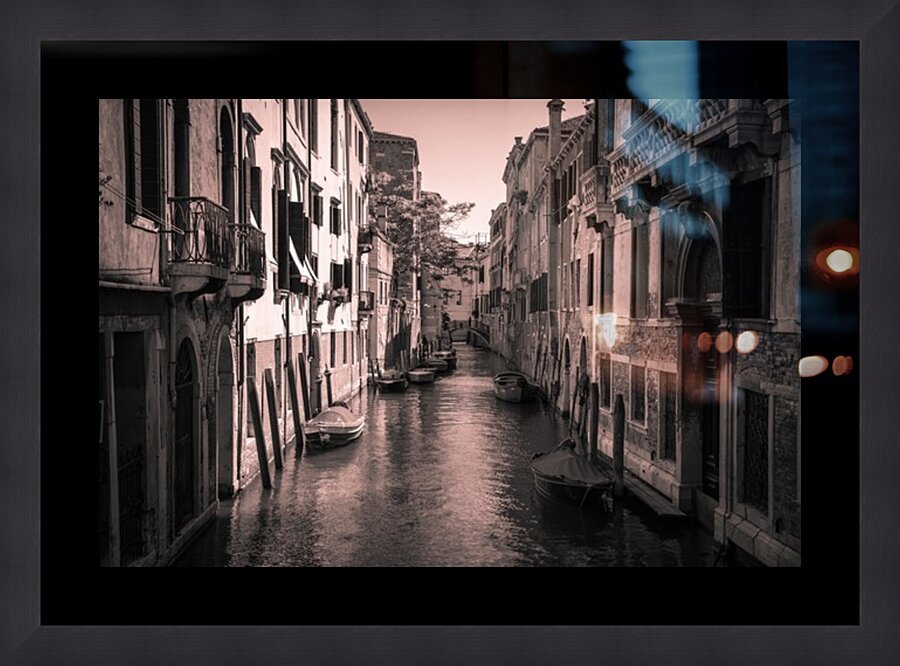 Venise - Canal  Impression encadrée
