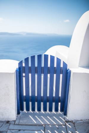 Blue door