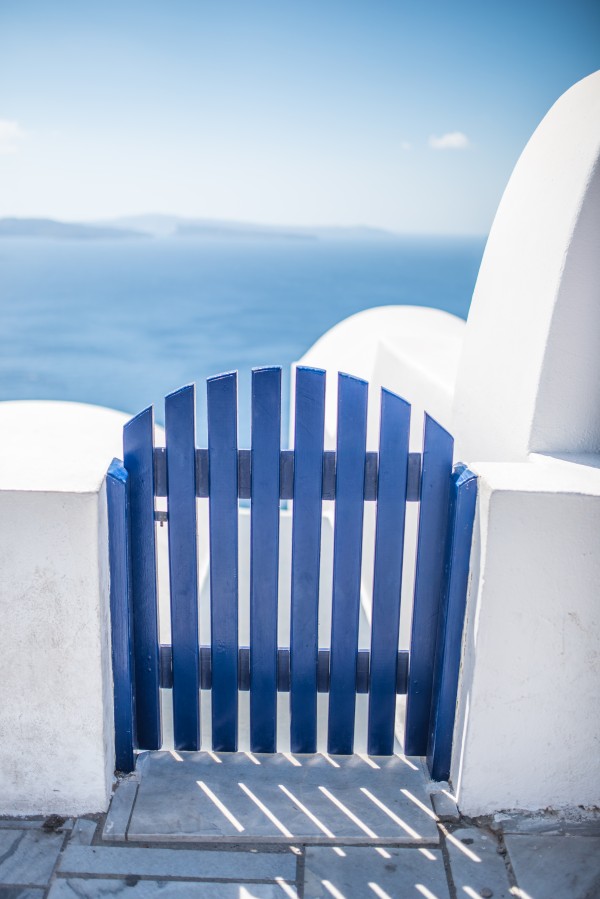 Blue door