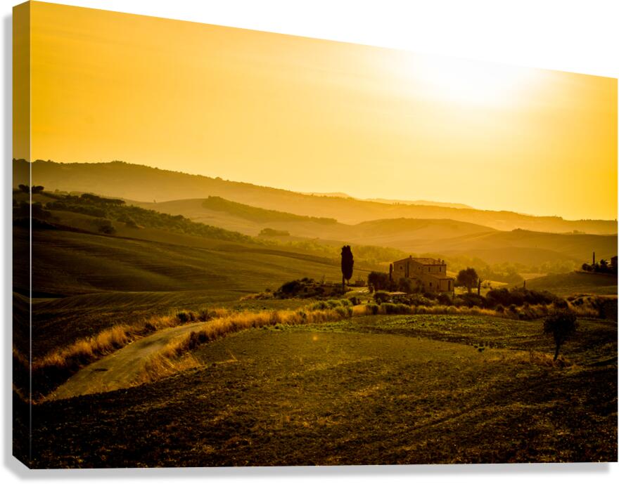 Tuscany Pienza Dawn  Impression sur toile
