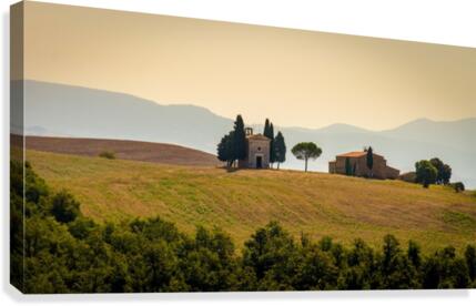 Small church in tuscany  Impression sur toile