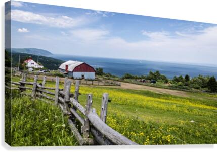 Charlevoix road  Canvas Print