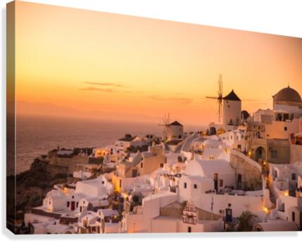 Mills Oia  Canvas Print