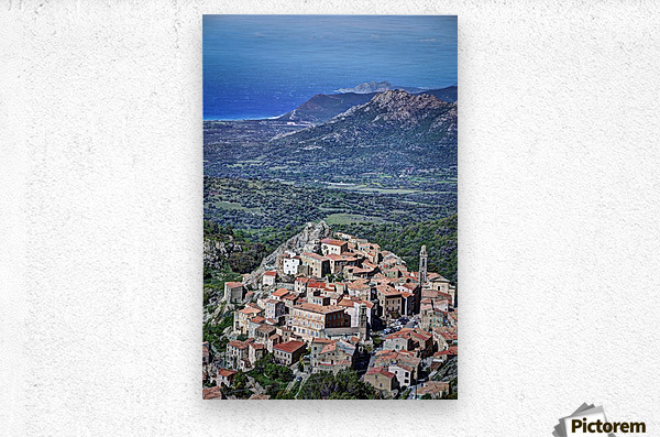 Corsica Town  Metal print