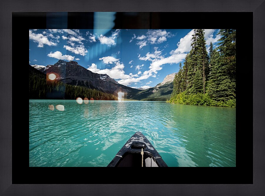 Lake Emerald Picture Frame print