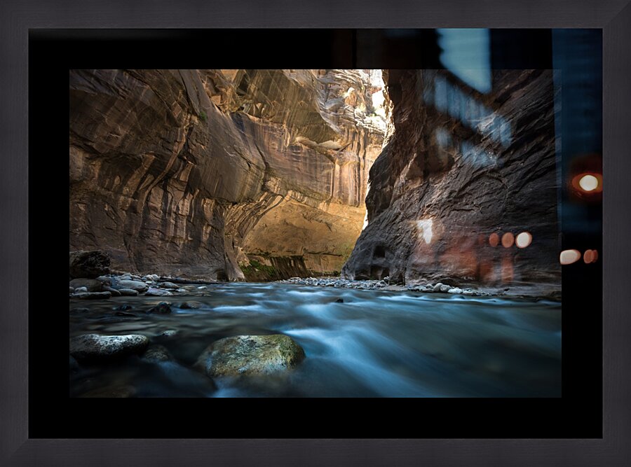 Zion tunnel Picture Frame print