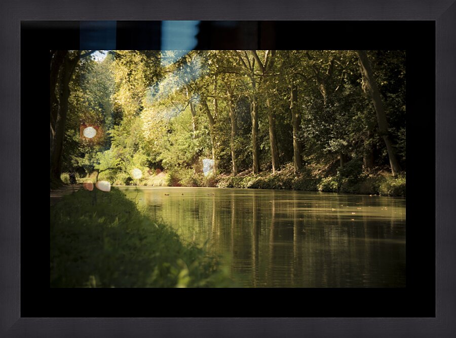 Canal  Carcassone  Impression encadrée