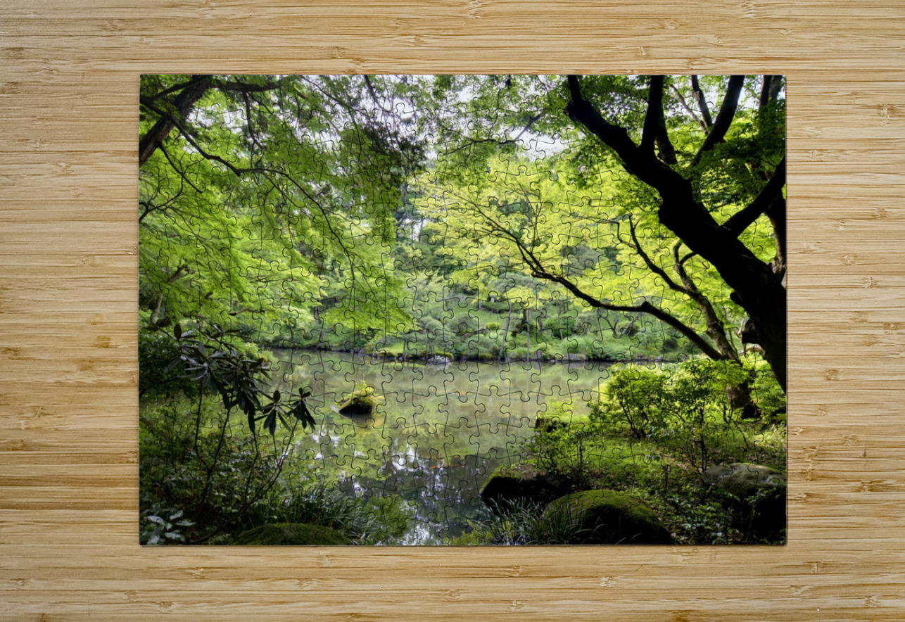 Tokyo Garden  HD Metal print with Floating Frame on Back