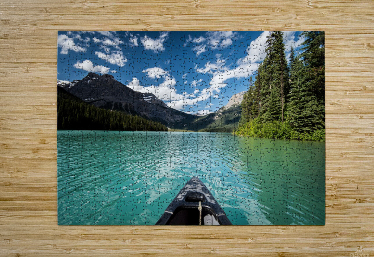 Lake Emerald  HD Metal print with Floating Frame on Back