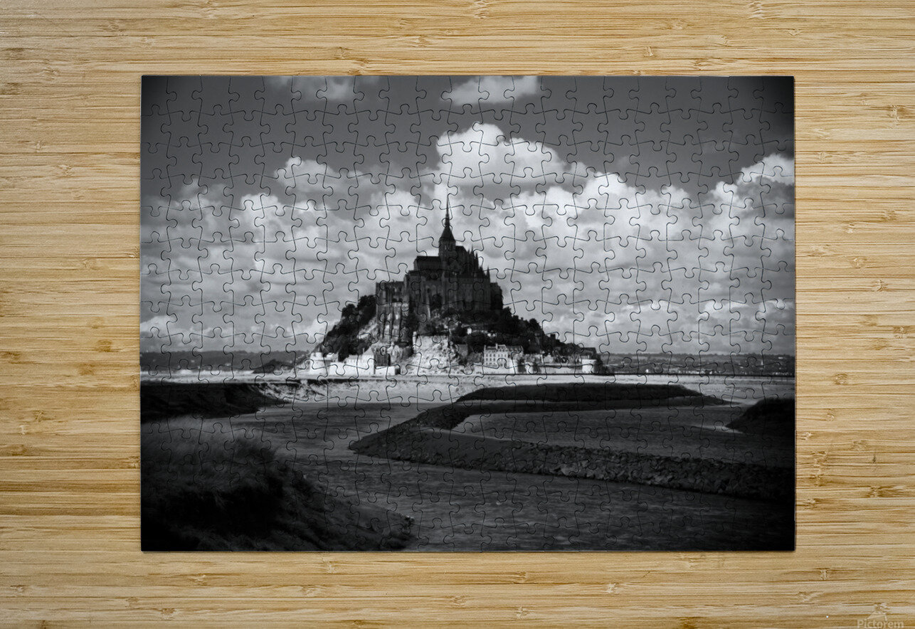 Mont St-Michel  HD Metal print with Floating Frame on Back