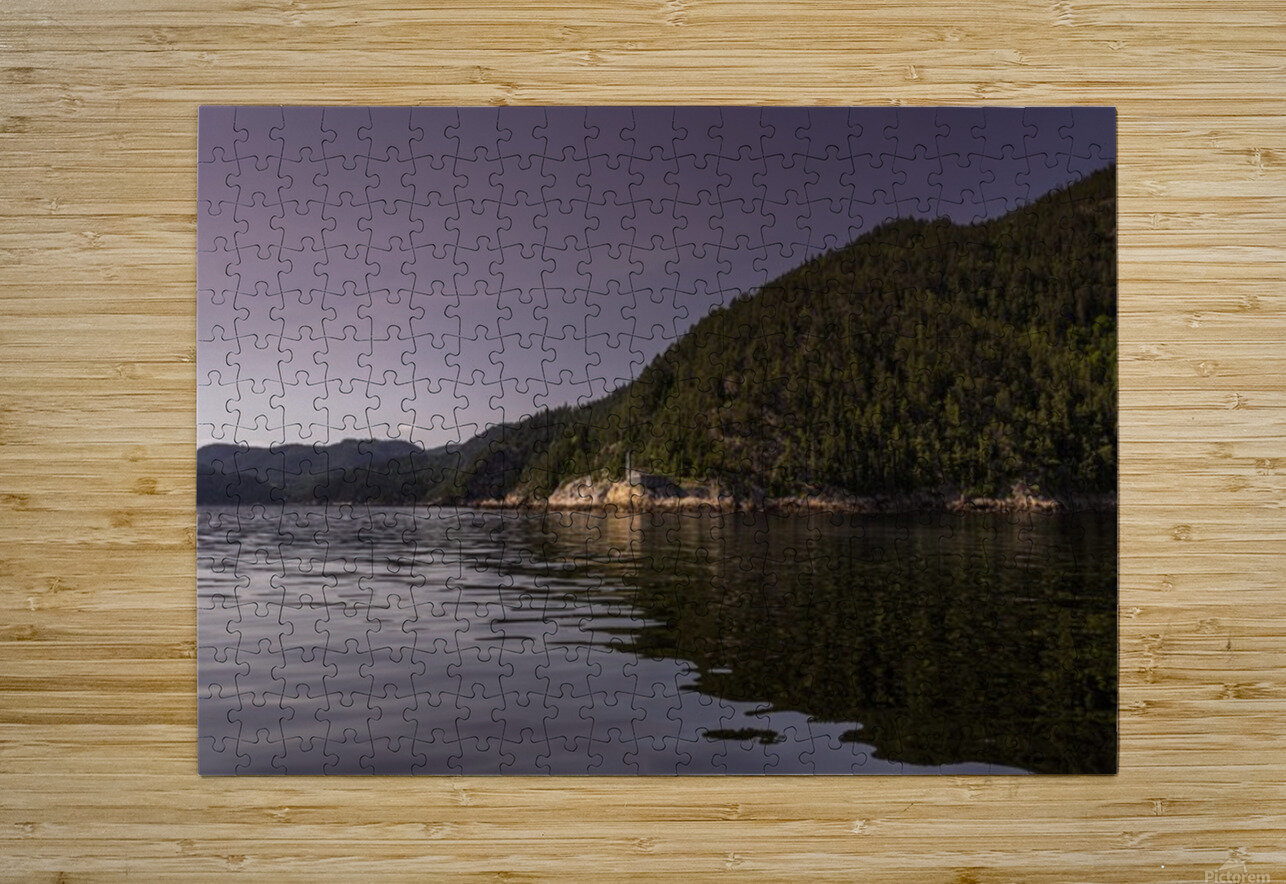 Saguenay Fjord  HD Metal print with Floating Frame on Back