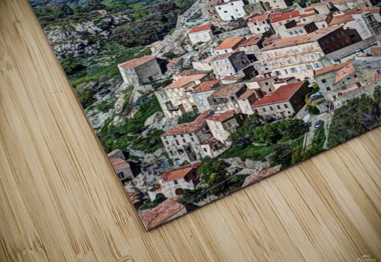 Corsica Town HD Sublimation Metal print