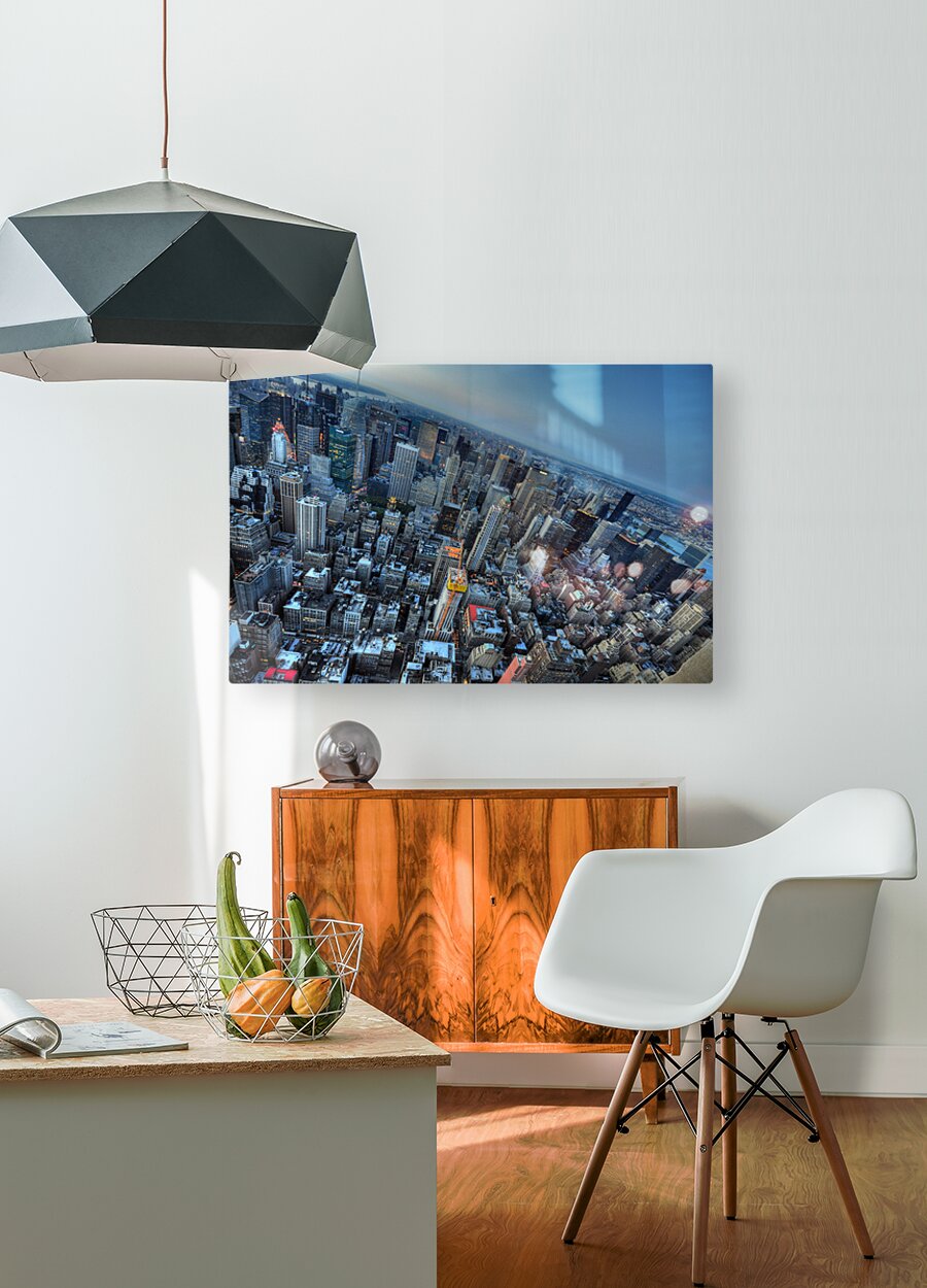 New York  HD Metal print with Floating Frame on Back