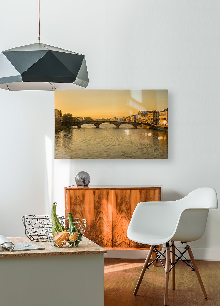Florence  HD Metal print with Floating Frame on Back