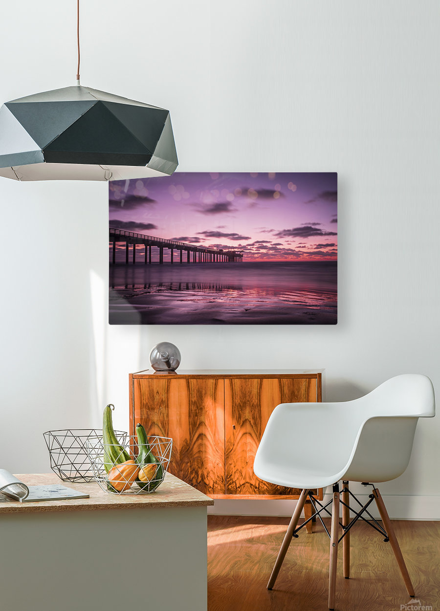 LaJolla Bridge  HD Metal print with Floating Frame on Back