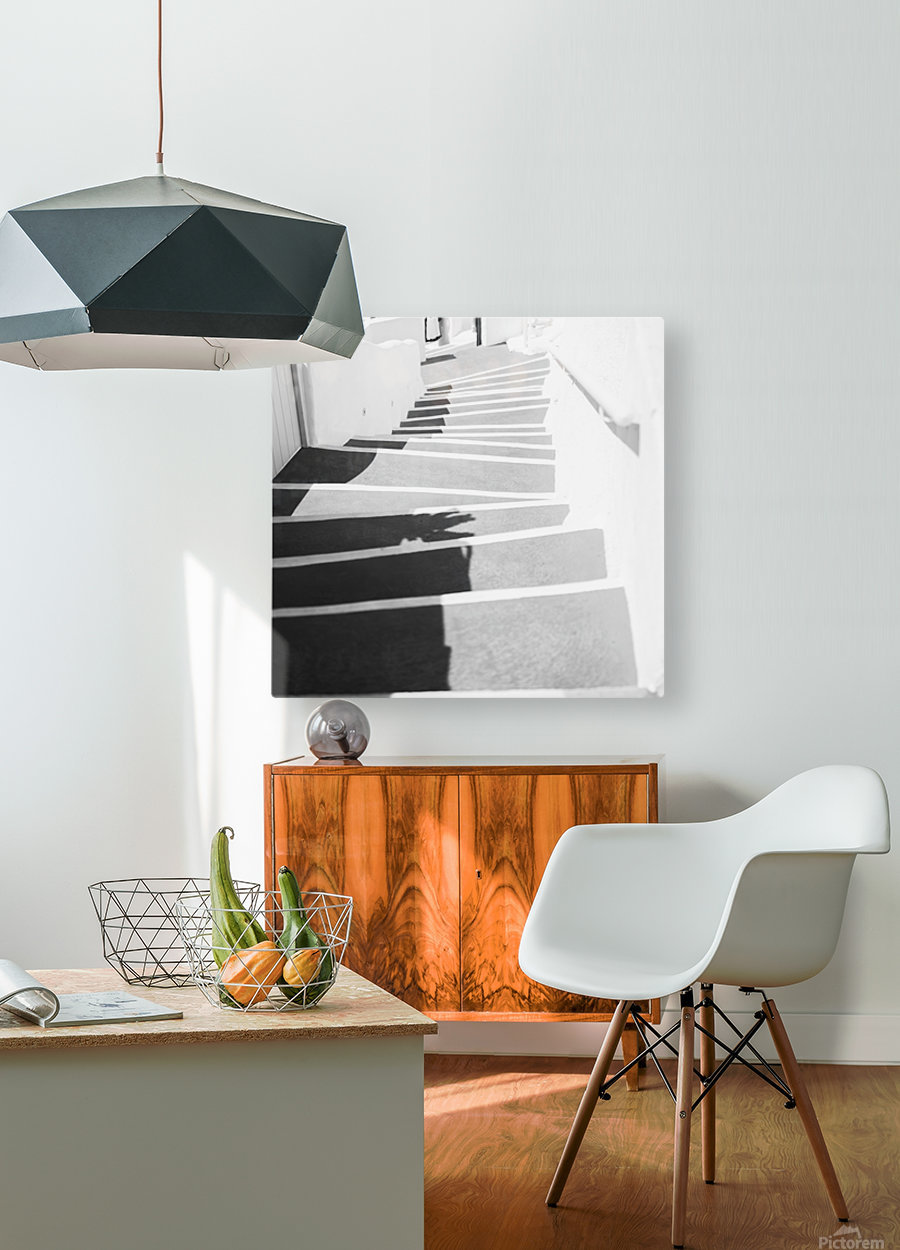 Stairs  HD Metal print with Floating Frame on Back