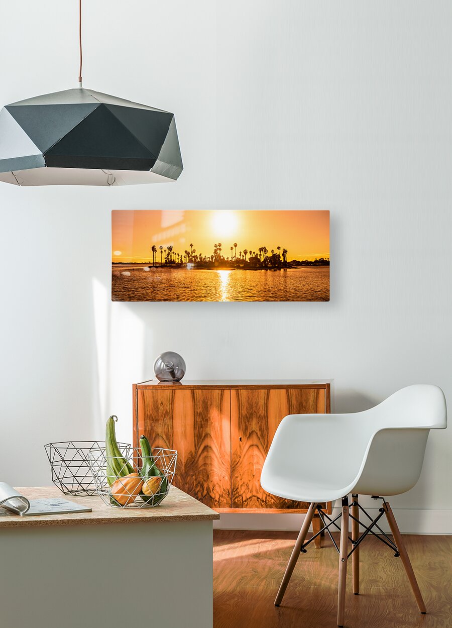 Golden hours  HD Metal print with Floating Frame on Back