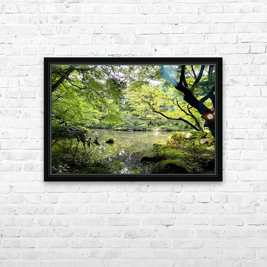 Tokyo Garden HD Sublimation Metal print with Decorating Float Frame (BOX)