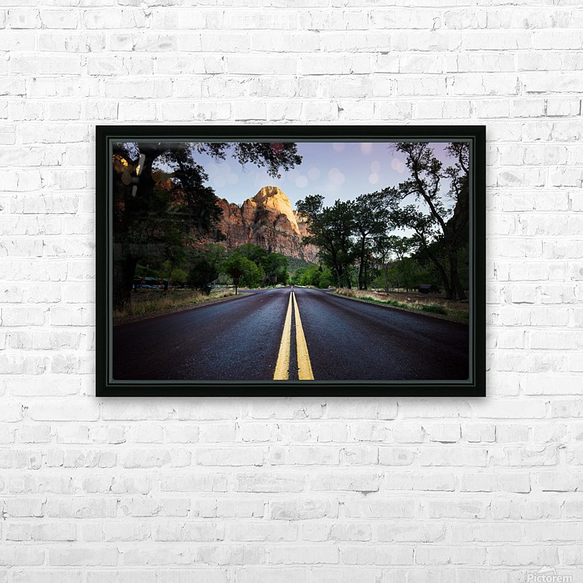 Zion Road HD Sublimation Metal print with Decorating Float Frame (BOX)