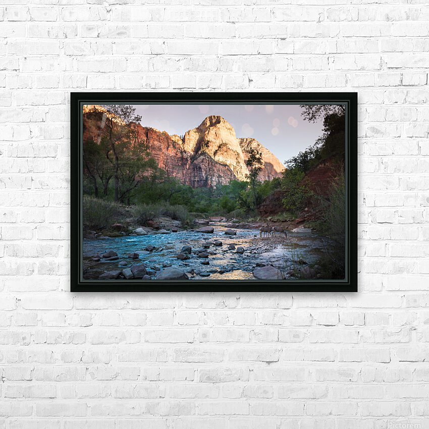 Zion HD Sublimation Metal print with Decorating Float Frame (BOX)