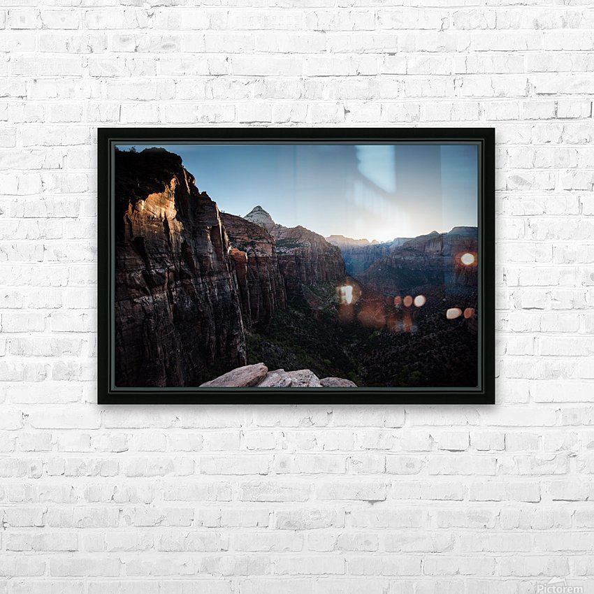 Zion valley HD Sublimation Metal print with Decorating Float Frame (BOX)