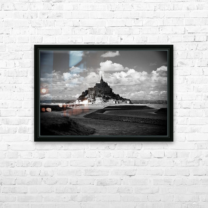 Mont St-Michel HD Sublimation Metal print with Decorating Float Frame (BOX)