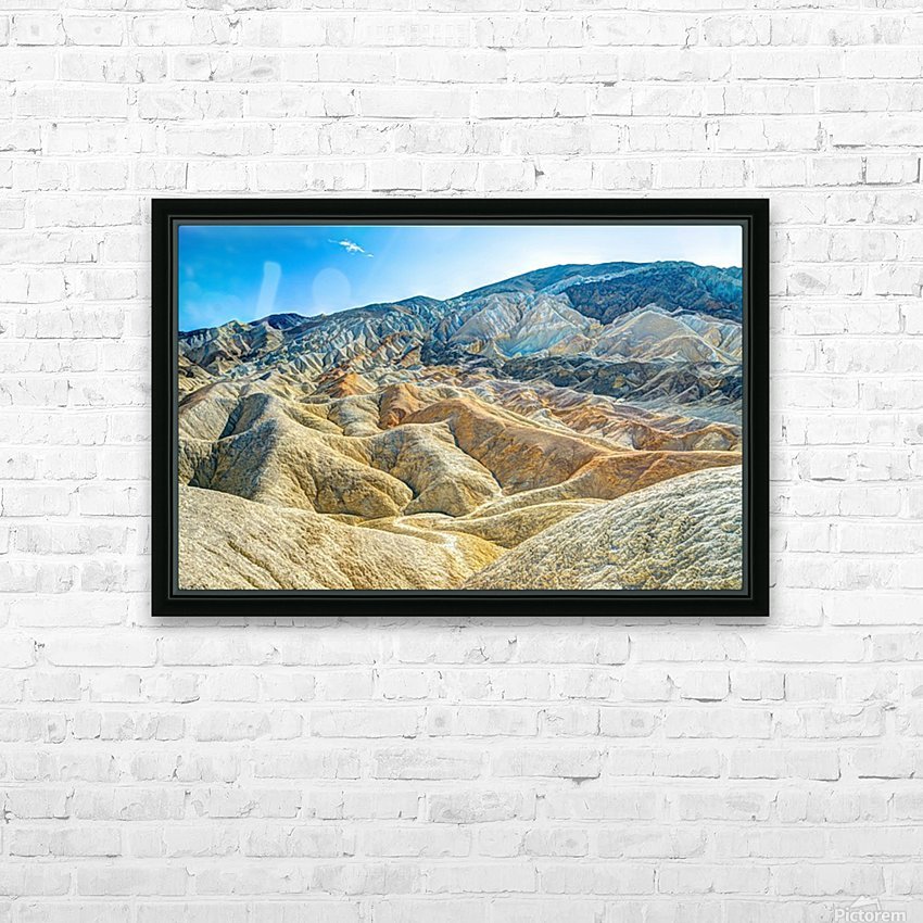 Death Valley Waves HD Sublimation Metal print with Decorating Float Frame (BOX)
