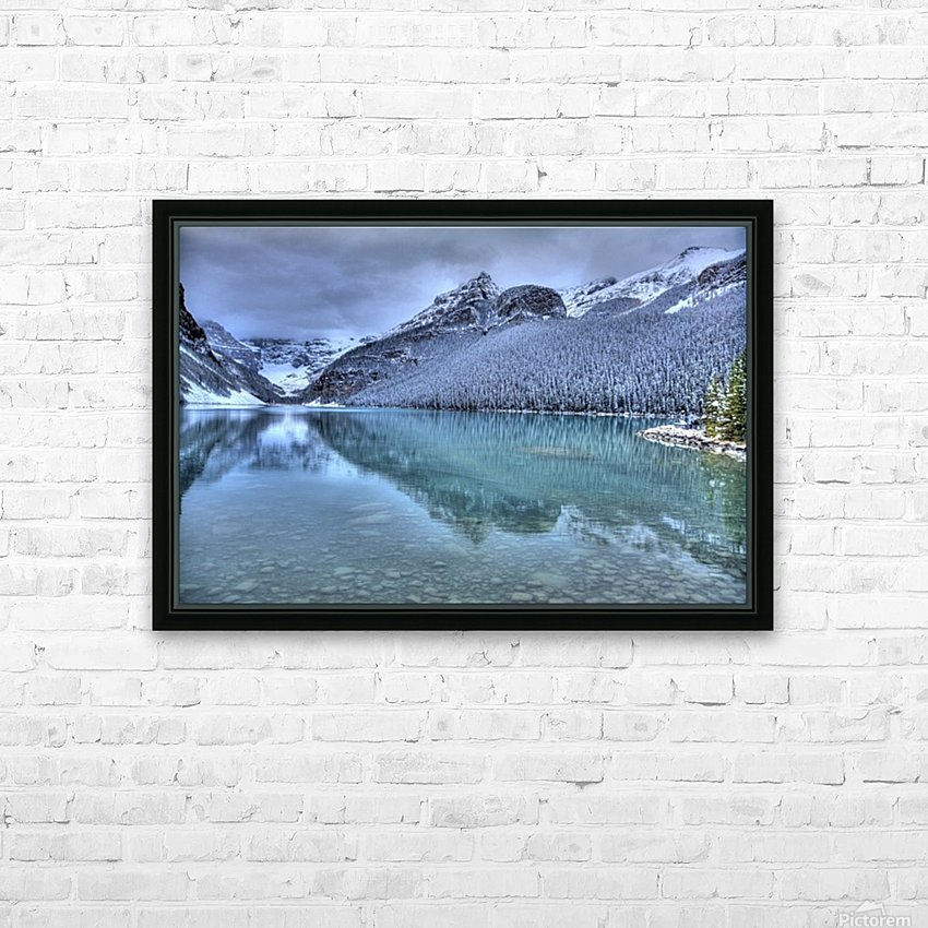 Lake Louise Winter HD Sublimation Metal print with Decorating Float Frame (BOX)