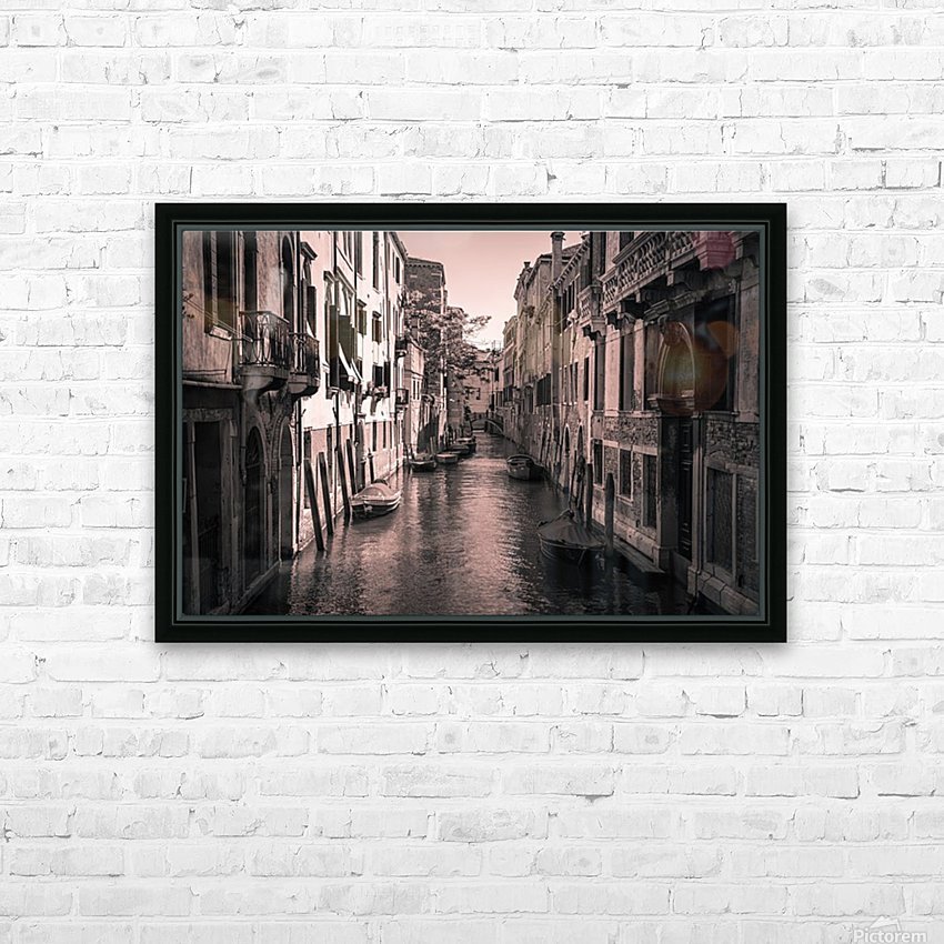 Venise - Canal HD Sublimation Metal print with Decorating Float Frame (BOX)