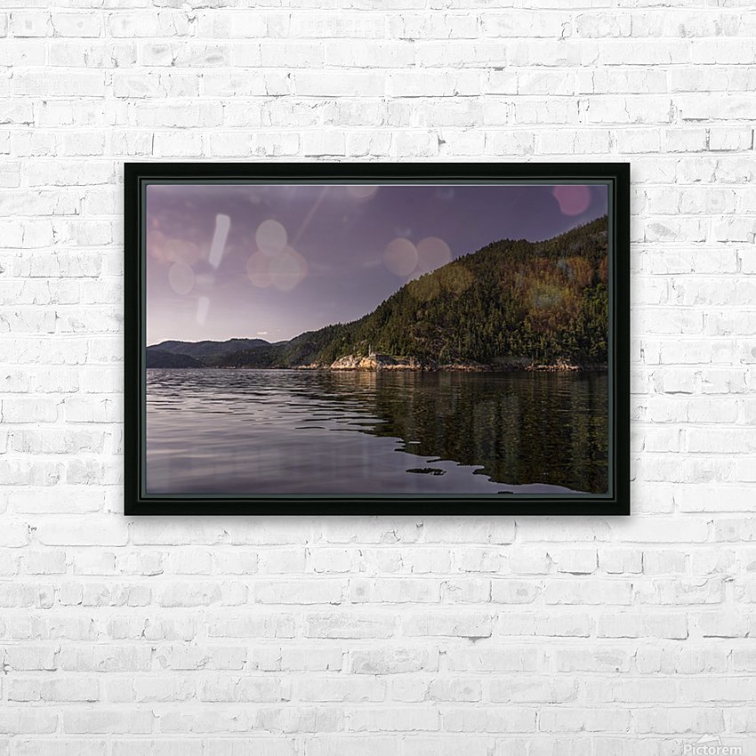Saguenay Fjord HD Sublimation Metal print with Decorating Float Frame (BOX)