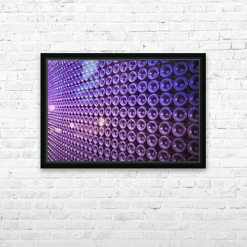 Wine Wall HD Sublimation Metal print with Decorating Float Frame (BOX)