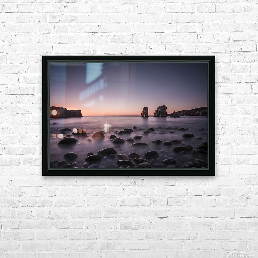 Carmel Sunset HD Sublimation Metal print with Decorating Float Frame (BOX)