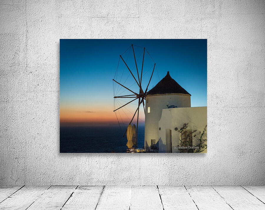 Mills Oia Night by Fabien Dormoy