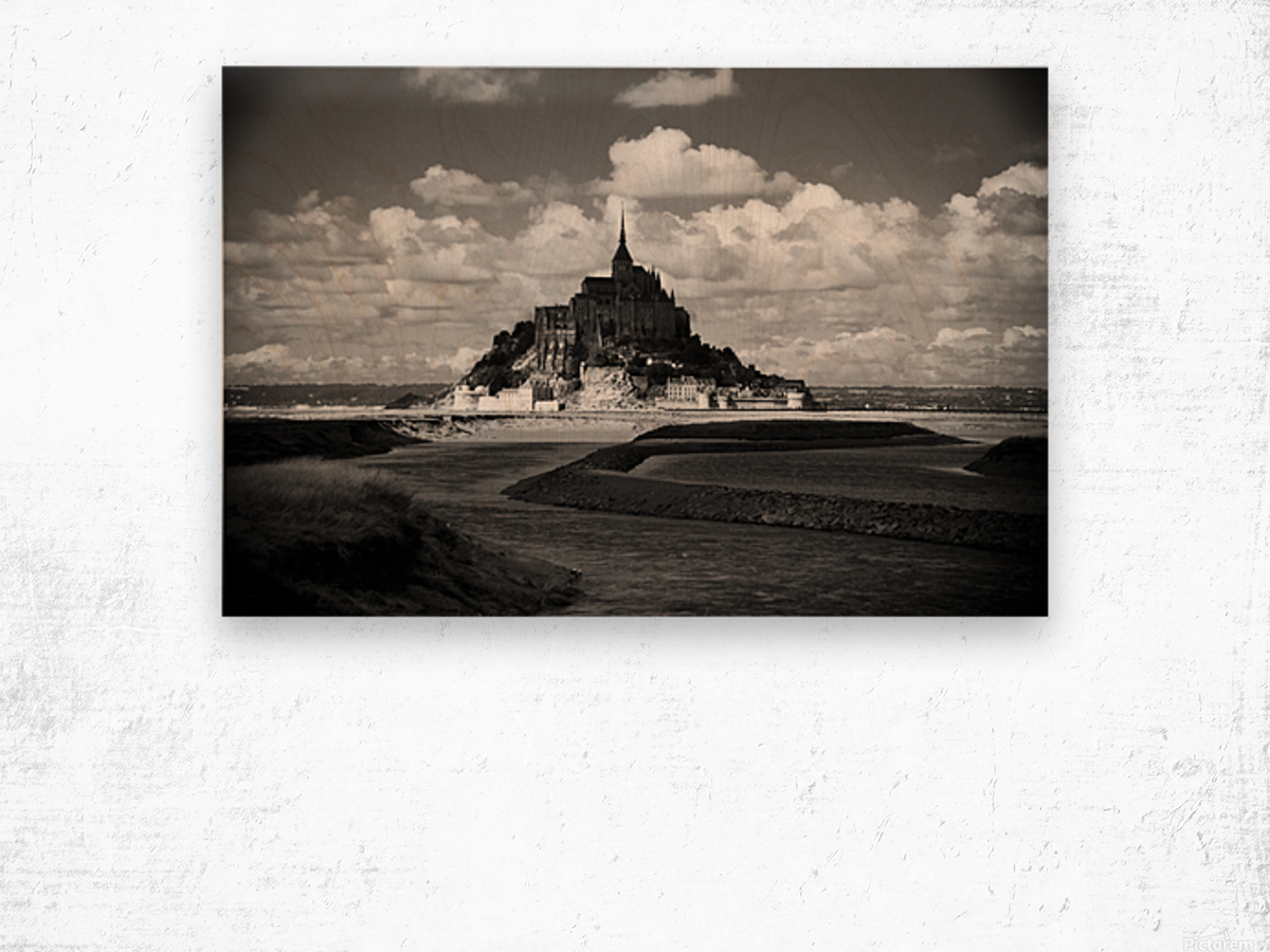 Mont St-Michel Wood print