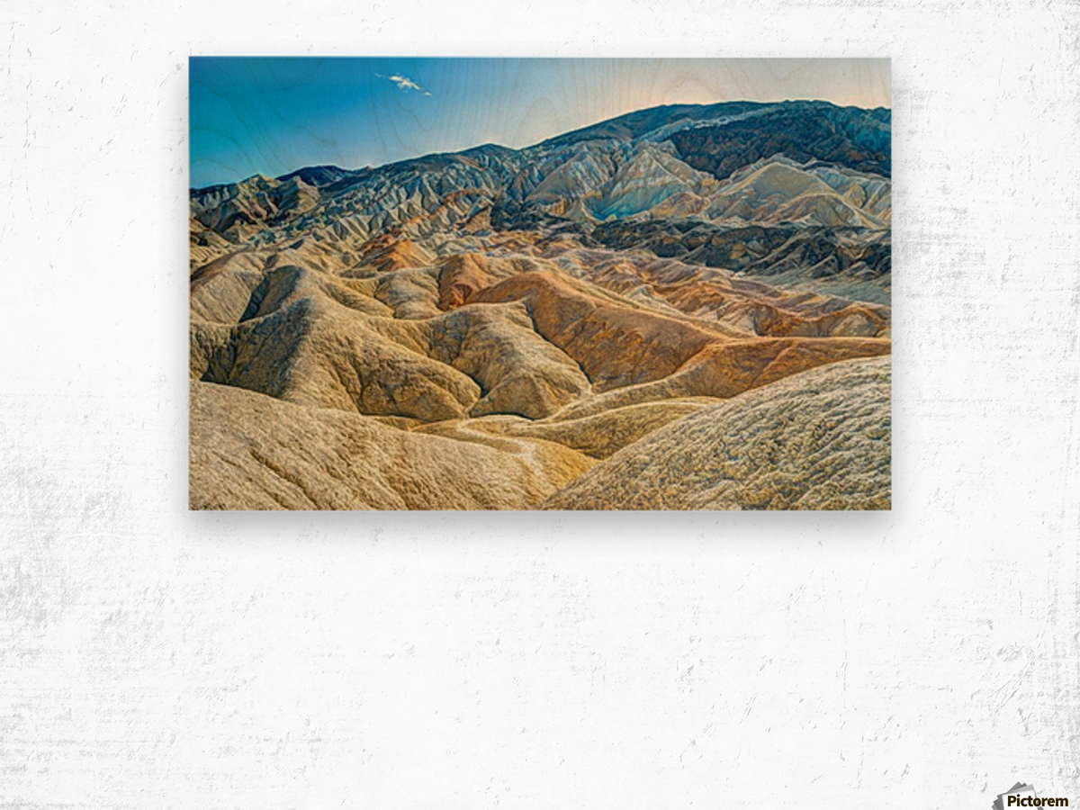 Death Valley Waves Wood print