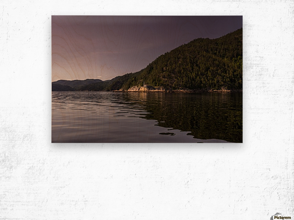 Saguenay Fjord Wood print